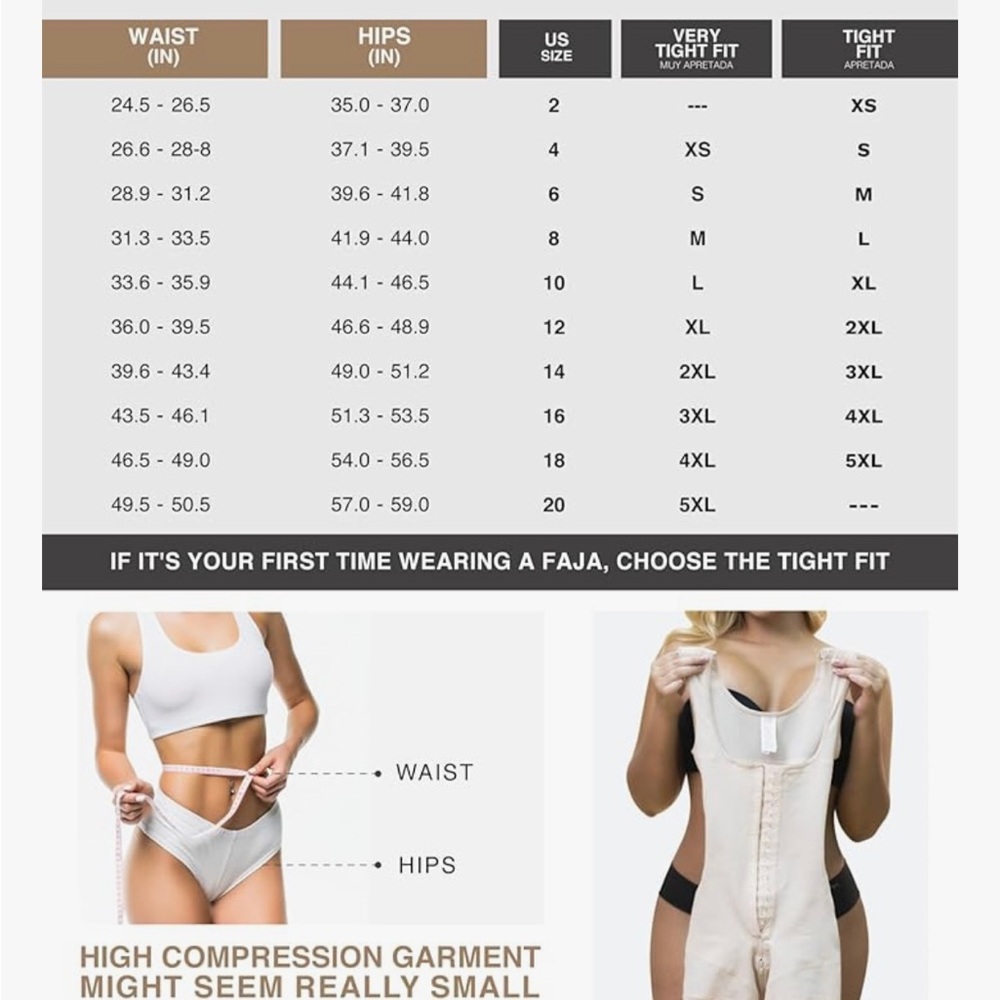 Sonryse Fajas Colombianas Post Surgery High Compression